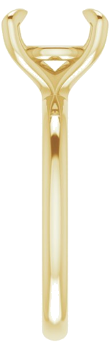 Sužadėtuvių Žiedas „Solitaire“ 585 Geltonojo Aukso Round 9.4mm (4)