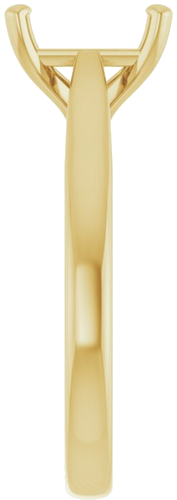 Sužadėtuvių Žiedas 10k yellow gold Emerald 8mm x 6mm (4)