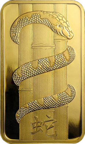 100 гр. Инвестиционно злато 2013 Година на змията PAMP (1)