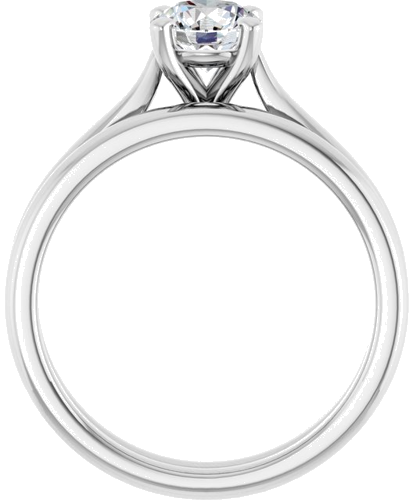 14K White 5.8 mm Round Engagement Ring Mounting (7)