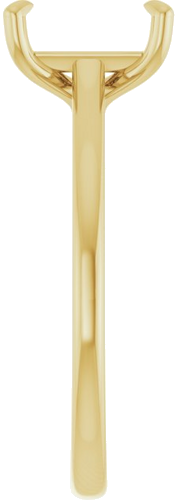 Sužadėtuvių Žiedas „Solitaire“ 585 Geltonojo Aukso Emerald 8mm x 6mm (4)