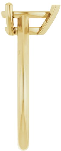 14K Yellow 9x6 mm Pear V-Prong Engagement Ring Mounting (4)