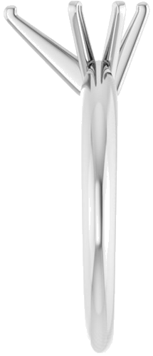 14K White 9x5.5 mm Pear Heavy 6-Prong Engagement Ring Mounting (4)