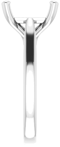 Sužadėtuvių Žiedas „Solitaire“ 585 Baltojo Aukso Square 9mm (4)
