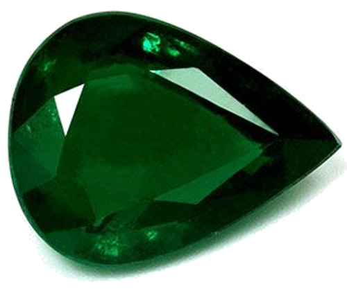4.8 carat GREEN Pear Smaragdas (1)