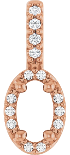Pakabukas „Halo-Style“ 585 Rožinis Aukso Oval 5mm x 3mm (1)