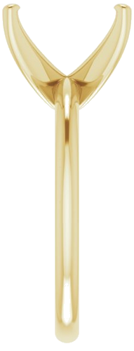 Sužadėtuvių Žiedas „Solitaire“ 585 Geltonojo Aukso Emerald 10mm x 8mm (4)