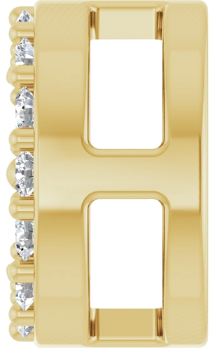 14K Yellow 3.5 mm Round .05 CTW Natural Diamond Semi-Set Halo-Style Pendant (3)