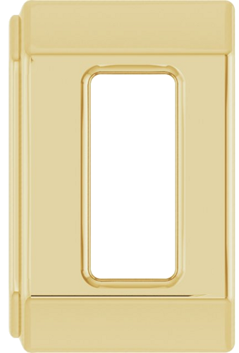 Pakabukas „Solitaire Slide“ 585 Geltonojo Aukso Emerald 5mm x 3mm (3)