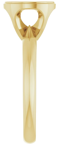 14K Yellow 8.2 mm Round Solitaire Engagement Ring Mounting (4)