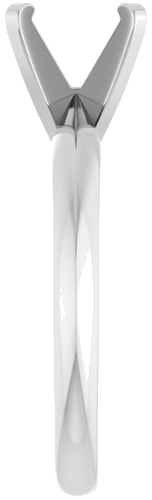 Sužadėtuvių Žiedas „Solitaire“ 585 Baltojo Aukso Round 7.6mm (4)