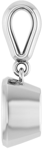 Pakabukas „Bezel-Set“ 585 Baltojo Aukso Cushion 7mm (3)