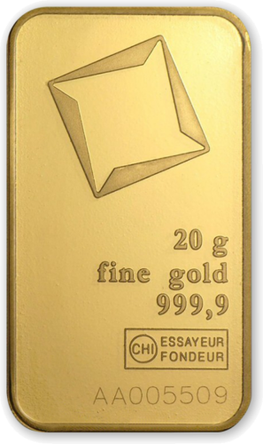20 g investīciju zelta stienis Valcambi (1)