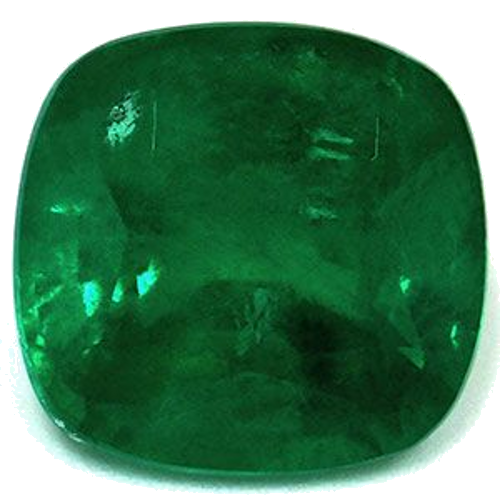 3.4 carat GREEN Cushion Smaragdas (1)
