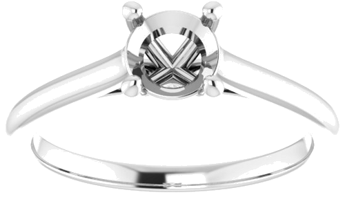 Sužadėtuvių Žiedas „Infinity-Inspired“ 950 Platinos Round 5.5mm (3)