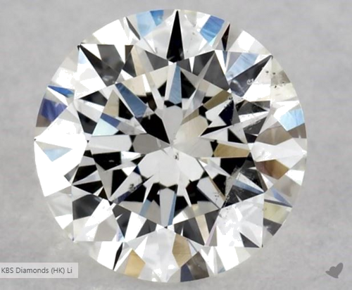 0.56 carat G-SI1 Excellent cut Natūralus Round Deimantas (1)