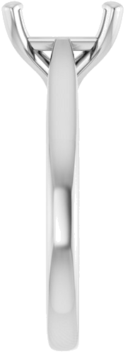 Sužadėtuvių Žiedas 950 Platinos Square 7.5mm (4)