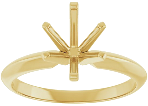 Sužadėtuvių Žiedas „Solitaire“ 585 Geltonojo Aukso Oval 9mm x 7mm (3)