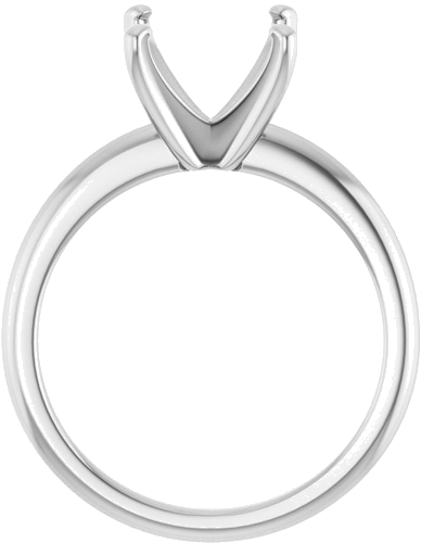 Sužadėtuvių Žiedas „Solitaire“ 585 Baltojo Aukso Square 7mm (2)