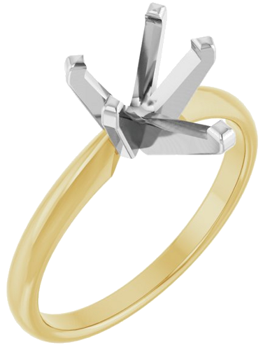 Sužadėtuvių Žiedas „Solitaire“ 585 Baltojo Ir Geltonojo Aukso Pear Shape 10mm x 6.5mm (1)