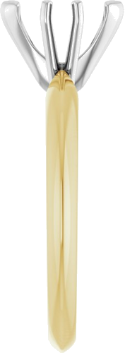 Sužadėtuvių Žiedas „V-End Light Solitaire“ 585 Baltojo Ir Geltonojo Aukso Marquise 8mm x 3.5mm (4)