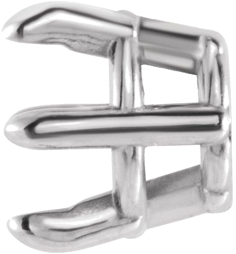 Pakabukas „Solitaire“ 585 Baltojo Aukso Round 5.5mm (2)