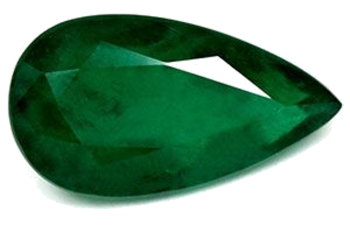 5.08 carat GREEN Pear Smaragdas (1)