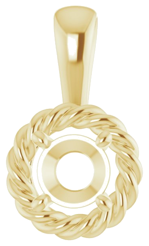 Pakabukas „Rope“ 585 Geltonojo Aukso Round 5.2mm (1)