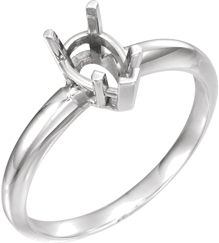 Sužadėtuvių Žiedas „Solitaire“ 585 Baltojo Aukso Pear Shape 7mm x 5mm (1)