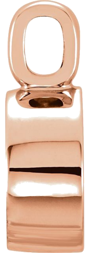 Pakabukas „Oval Bezel-Set“ 585 Rožinis Aukso Oval 8mm x 6mm (2)