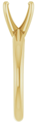 14K Yellow 9.1-9.7 mm Round 4-Prong Solitaire Ring Mounting (4)