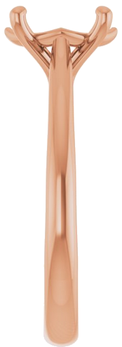 14K Rose 9x7 mm Oval Solitaire Engagement Ring Mounting (4)