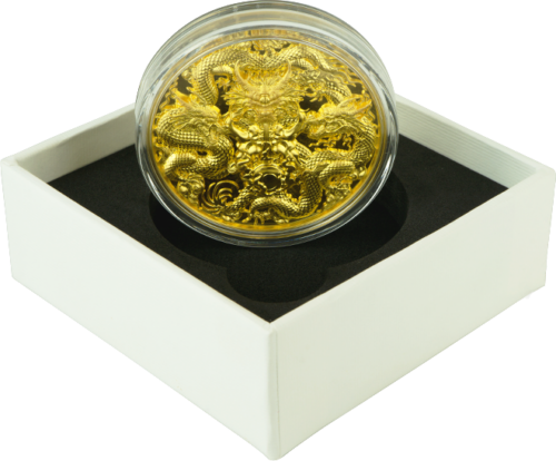 3 oz Triple dragons 2022 Tchad 15000 Francs silver coin (5)