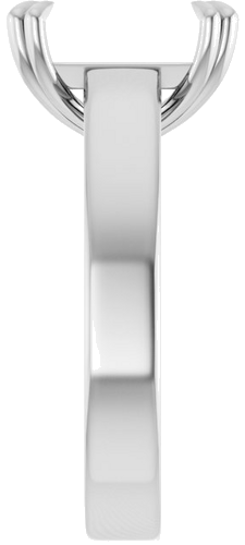 Sužadėtuvių Žiedas „Solitaire“ 585 Baltojo Aukso Emerald 10mm x 8mm (4)