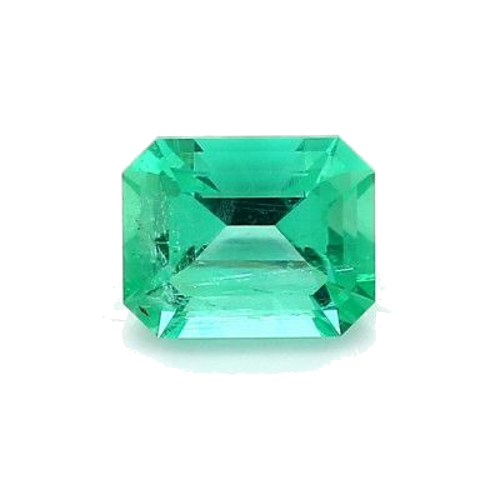1.04 carat GREEN STEP cut Octagonal Smaragdas (1)