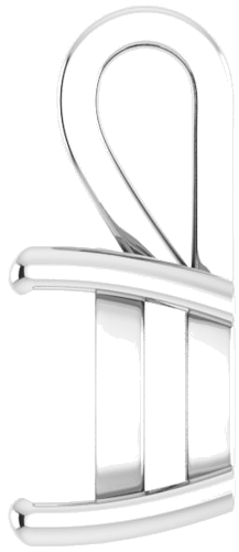 Pakabukas „Solitaire“ 925 Sidabro Cushion 11mm (3)