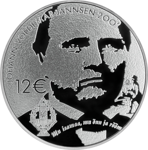 2019 Estonia Johann Voldemar Jannsen 12 euro silver coin (1)