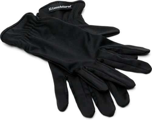 Black numismatic gloves (1)