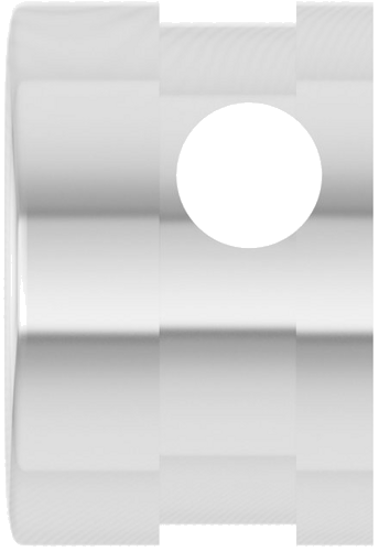 14K White 6.5 mm Round Bezel-Set Slide Pendant Mounting (3)