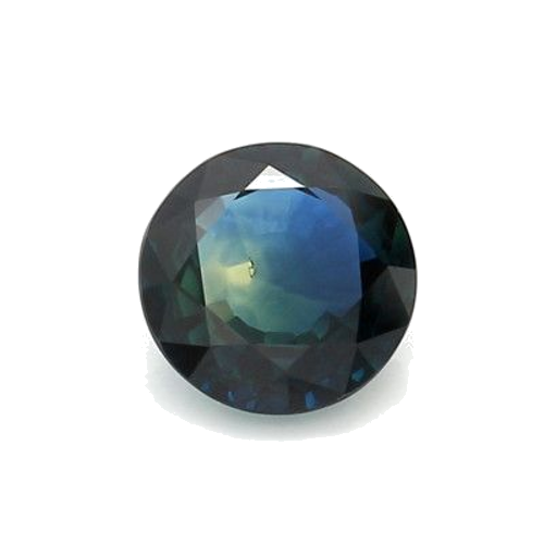 1.52 carat BLUE BRILLIANTSTEP cut Round Safyras (1)