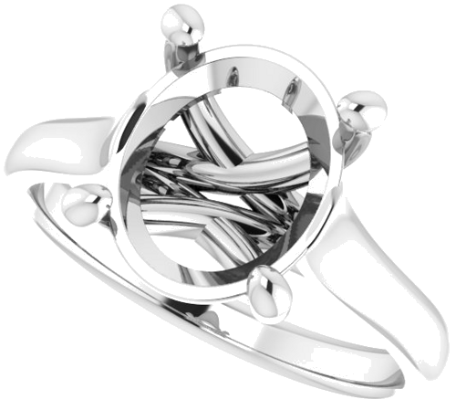 Sužadėtuvių Žiedas „Solitaire“ 950 Platinos Oval 11mm x 9mm (5)