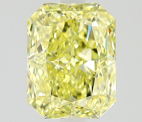 0.91 carat Fancy Yellow-VVS2 Natūralus Radiant Deimantas (1)