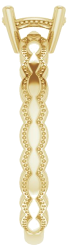 14K Yellow 6.5 mm Round Solitaire Engagement Ring Mounting (4)