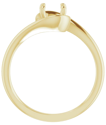 14K Yellow 5.8 mm Round Engagement Ring Mounting (2)