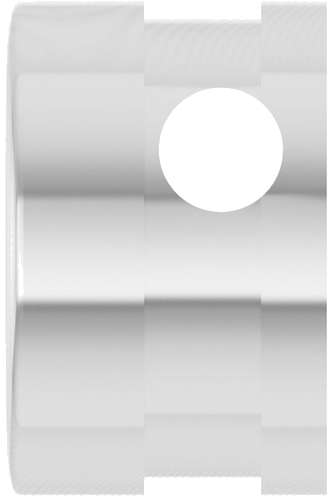 14K White 7 mm Round Bezel-Set Slide Pendant Mounting (3)