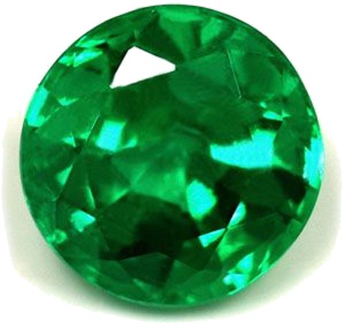 1.05 carat GREEN Round Smaragdas (1)