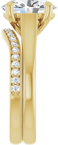 Sužadėtuvių Žiedas „Solitaire“ 585 Geltonojo Aukso Oval 10mm x 8mm (9)