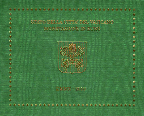 2010 г. Ватикана Бенедикт ХѴІ - комплект евро монети (1)