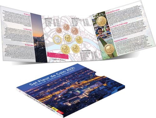 2021 Belgija Euro monetų BU rinkinys su dviem 2,5 euro monetomis (1)