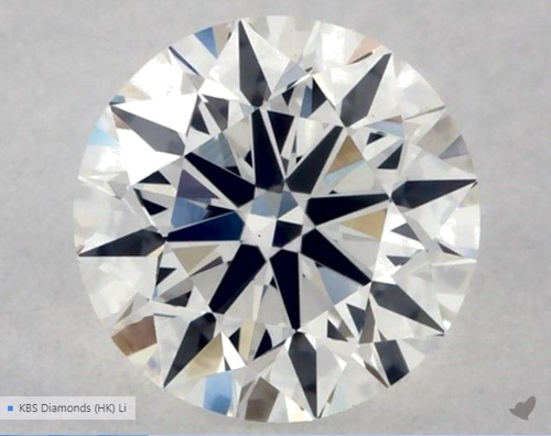 0.56 carat G-VVS2 Excellent cut Natūralus Round Deimantas (1)